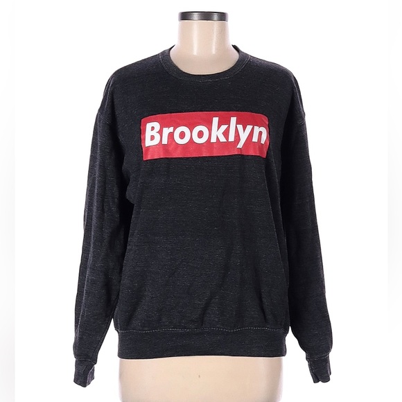 Tops - Charcoal Dark Gray Brooklyn Sweatshirt Size M